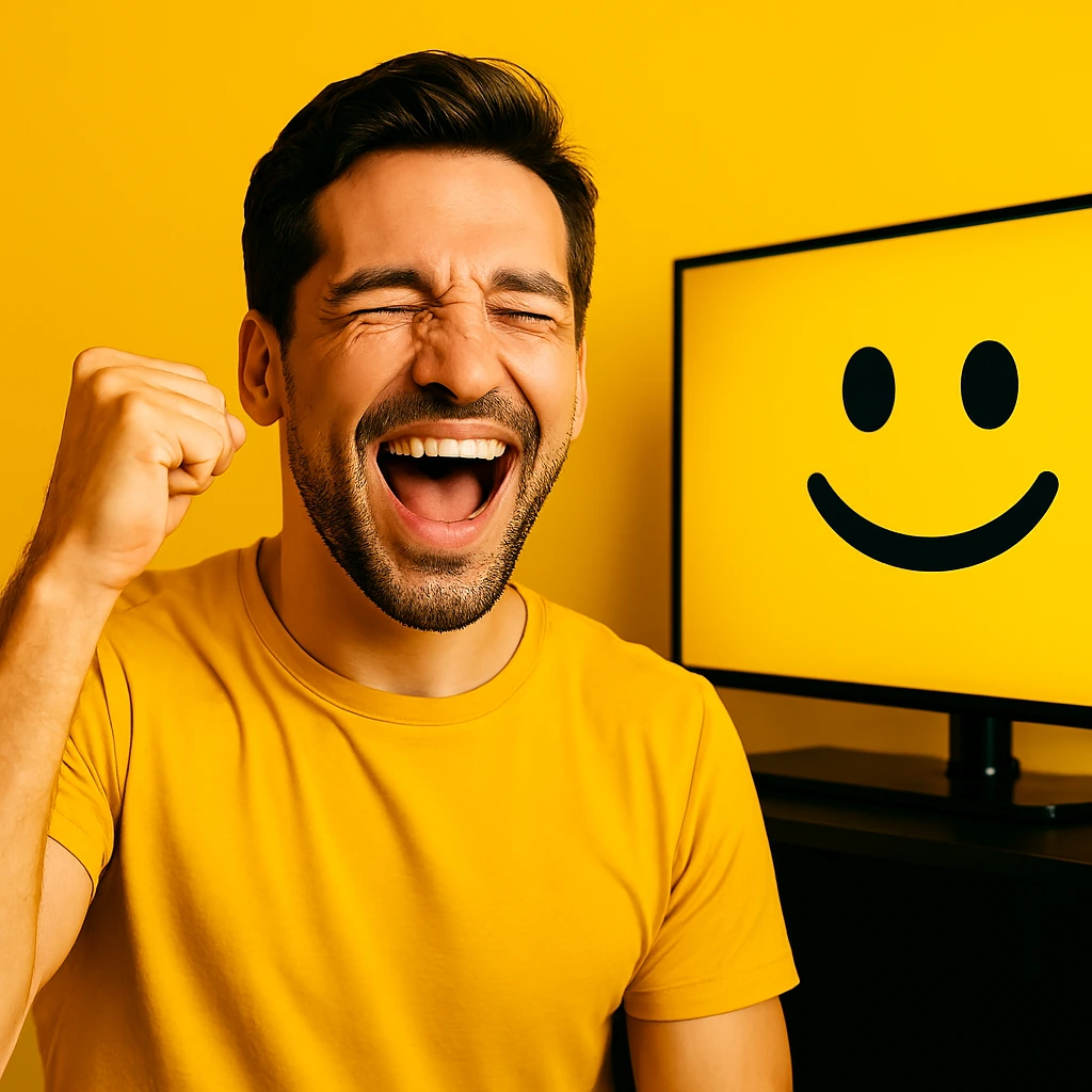 Yeah IPTV customer enjoying premium streaming